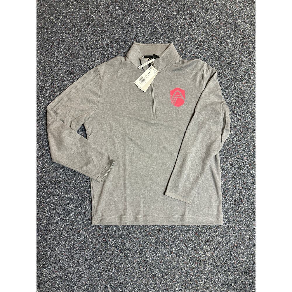 Adidas St. Louis CITY SC Gray Pull-Over Minimalistic Emblem Sweater